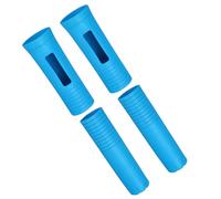 QUARKZMAN 2 Pcs Custodie In Gomma Per Manico Microfono Wireless Manicotto In Silicone Protettivo 1.57x5.51" Per Karaoke Performance Palco Blu