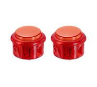 QUARKZMAN 2 Pcs Pulsanti A LED Arcade (30mm) - 5A 12/24V Pulsante Illuminato A LED Per Macchina Arcade/Fighting Stick/Controller Per Videogiochi, Rosso