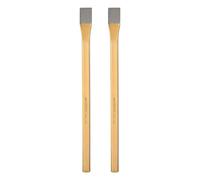 QUARKZMAN 2 pcs Scalpello A Freddo 17mm Di Larghezza 350mm Di Lunghezza Acciaio Lega Alta Durezza Trattamento Termico Scalpello Piatto Resistente Per Taglio Acciaio Bronzo Colore Grigio Oro