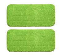 QUARKZMAN 2 Pezze Per Mop In Microfibra, 30x14 Cm Ricaricabili Riutilizzabili Con Sistemi A Gancio E Ring Per La Pulizia Di Pavimenti In Legno, Superfici Di Case Uffici E Ristoranti,