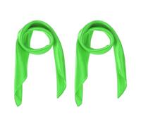QUARKZMAN 2 Pezze Sciarpa Quadrata In Satin Per Donne Sciarpa A Tinta Unita In Seta Leggera Accessorio Per Capelli E Borsa Colore Verde Prato
