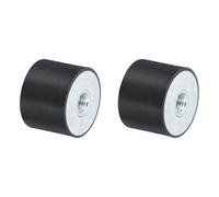 QUARKZMAN 2 Pezzi 40 x 30mm M10 Ammortizzatori in Gomma Supporti Filettatura Femmina, Supporti Isolanti Antivibrazione Sostituisce Cuscinetti Antivibranti Blocco Base Piatto Silenzioso