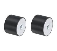 QUARKZMAN 2 Pezzi 40 x 30mm M8 Ammortizzatori in Gomma Supporti Filettatura Femmina, Supporti Isolanti Antivibrazione Sostituisce Cuscinetti Antivibranti Blocco Base Piatto Silenzioso