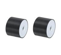 QUARKZMAN 2 Pezzi 50 x 40mm M10 Ammortizzatori in Gomma Supporti Filettatura Femmina, Supporti Isolanti Antivibrazione Sostituisce Cuscinetti Antivibranti Blocco Base Piatto Silenzioso