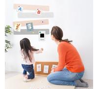 QUARKZMAN 2 Pezzi Bacheca, Strisce Feltro Bacheca Avvisi, Lavagna Sughero Autoadesiva Con Puntine Per Appunti, Foto, Programmi, Bianco