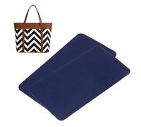 QUARKZMAN 2 Pezzi Base Sagomata In Feltro 27x14 Cm Inserto Per Fondo Borsa Rinforzo Per Borsa A Mano Zaino Tote Bag In Fibre Chimica Feltro Colore Blu Scuro