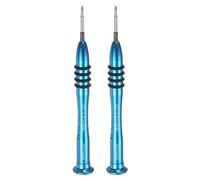 QUARKZMAN 2 Pezzi Cacciavite Phillips Di Precisione 1.5x25mm aimanté A Testa Crociata Mini Stile Penna Con Impugnatura In Alluminio Antiscivolo Per Occhiali Orologi Laptop Elettronica Blu