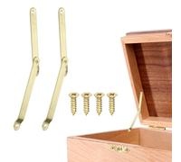 QUARKZMAN 2 Pezzi Cerniere A Supporto Ribaltabile, Cerniere Ruotabili A 180 Gradi, Cerniere A Supporto In Ferro Per Armadio Scatola Di Gioielli In Legno Mensola Di Deposito, 4" x 0.4"