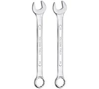 QUARKZMAN 2 Pezzi Chiave Combinata Metrica 25mm Estremità Aperta E Estremità A Scatola A 12 Punti Con Angolazione Di 15 Gradi Chiavi Doppia Utensili Per Riparazioni Fai Da Te