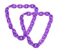 QUARKZMAN 2 Pezzi Collana a Catena Finta Ingrossata 90cm/35 Viola Uomo | Stile anni 80 90, Modello Grande, Costume, Accessorio Moda, per Hip Hop, Rap, Punk, Stile Festa