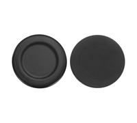 QUARKZMAN 2 Pezzi Copertura Stufa A Gas, 100mm / 3.94 Pollici Concavo Coperchio Metallo Bruciatore Stufa Sostituzione Tiara Fiamma Copertura Bruciatore Superficie Fornello, Nero