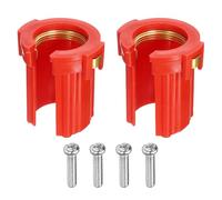 QUARKZMAN 2 Pezzi Dado Di Montaggio Rubinetto Dado Antisvitatura Rosso | Strumento Di Fissaggio, Per Rubinetto Caldo E Freddo, Per Cucina Bagno