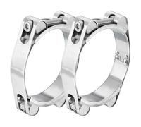 QUARKZMAN 2 Pezzi Fascette A T In Acciaio Inox 304 Per Tubi Flessibili Di Aspirazione Gamma Di Serraggio 80-90mm Per Diametro Interno Tubo 3.54" Fascette A T Per Radiatore Argento