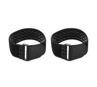 QUARKZMAN 2 Pezzi Fascette Cavi Riutilizzabili, Cinghie Nastro Magico Cavo Multiuso Fermacavo Adesivo per Organizer Cavi Gestione Utensili Casa Officina Esterni, 45,7x5cm, Nero
