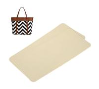 QUARKZMAN 2 Pezzi Feltro Base Sagomatori 37.5x17cm Fodera Borsa Inserto Base Sagomatrice Feltro Fibre Chimica Per Borsa A Mano Tote Bag Zaino Beige