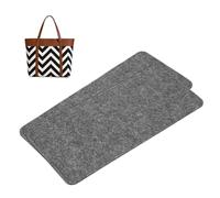 QUARKZMAN 2 Pezzi Feltro Base Sagomatrice 14.76x6.69 Inserto Fondo Borsa Sagoma Base Pad Feltro Fibre Chimica Rinforzo Per Borsa A Mano Tote Bag Zaino Grigio