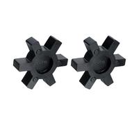 QUARKZMAN 2 Pezzi L110 Inserti Per Giunto A Mascella, Tipo Flessibile Solido In Gomma NBR Inserti Centrali Per Giunto A Mascella L Set Giunto A Mascella L, Nero