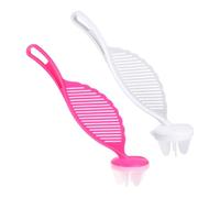 QUARKZMAN 2 Pezzi Lavariso, Utensile Manuale Per Lavare Il Riso, Paddle Cucina Con Foro Per Appendere Per Legumi Cereali Verdure Casa Cucina Ristorante Campeggio, Rosso/Bianco
