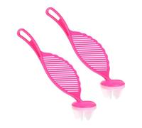 QUARKZMAN 2 Pezzi Lavariso, Utensile Manuale Per Lavare Il Riso, Paletta Cucina Con Foro Per Appendere Per Legumi Cereali Verdure Cucina Domestica Ristorante Campeggio, Rosso