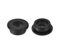 QUARKZMAN 2 Pezzi Occhielli in Gomma 28mm Foro di Perforazione, Passacavi Guarnizione 19mm ID Gommini Passacavo Scrivania Nero Siliconica per Tappo Organizzare Filo Cablaggio Casa Auto