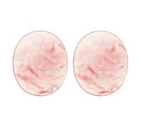 QUARKZMAN 2 Pezzi Pietre Anti Ansia Da Tenere Tra Le Dita Melon Tourmaline Cristalli Rilassanti Pietre Naturali Levigate Per Yoga Meditazione E Benessere