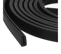QUARKZMAN 2 Pezzi Profilo di Protezione a U, Lunghezza 11.5ft, Guarnizione in Gomma per Bordi Protettore Piatto Adatto per Spessore 0.5-1mm, (5/32" L x 5/16" A) Nero