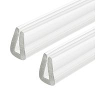 QUARKZMAN 2 Pezzi Profilo di Protezione a U, Lunghezza 4.9 Piedi, Guarnizione in Gomma per Bordi da 1-2mm, (9/32" L x 5/32" A) Trasparente