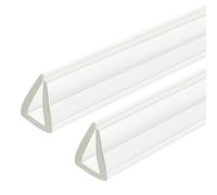 QUARKZMAN 2 Pezzi Profilo di Protezione a U Lunghezza 4.9ft Trasparente | Guarnizione in Gomma per Bordi, Adatta per Spessore di 6-7mm, 19/32" L x 25/64" a