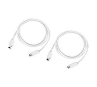 QUARKZMAN 2 pezzi PS/2 Mouse e Tastiera Prolunga 6 Pin 1,3 Metri Maschio a Maschio per PC Bianco