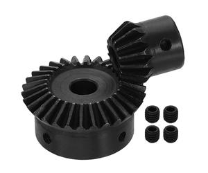QUARKZMAN 2 Pezzi Set Ingranaggi Conici Modulo 1.5 Rapporto 1:2 15D/30D | A Denti Dritti, Ingranaggio Conico In Acciaio Temprato, A 90 Gradi, Per Motori, Foro Albero 8/10mm