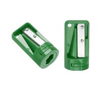 QUARKZMAN 2 Pezzi Temperamatite da Falegname Carpentiere Portatile Verde