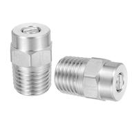 QUARKZMAN 2 Pezzi Ugello Per Idropulitrice, Ugelli Filettati In Acciaio Inossidabile, Ricambio Universale, Filettatura Maschio NPT 1/4 Pollice, 15 Gradi 040 Orifizio