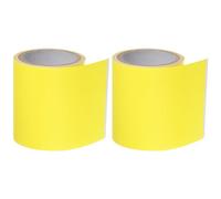 QUARKZMAN 2 Pz di Toppe di Riparazione in Nylon 2,4" x 60" Nastro Adesivo in Tessuto di Nylon Autoadesivo Decorativo Impermeabile per Abbigliamento, Piumino, Tenda, Giallo