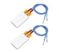 QUARKZMAN 2 Pz Elemento riscaldante PTC, AC DC 220V Piastra riscaldante PTC Involucro alluminio Ceramica Piastra riscaldatrice con film in poliammide 7W-150W 150°C Termostato ceramico