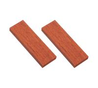 QUARKZMAN 2 Pz Legname Duro 12cm x 4cm x 1cm blocco Legno Esotico Naturale Tavole per Progetti Falegnameria Fai da De Intagli, Manico Coltello Intagliato, Rosso Brillante