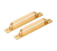 QUARKZMAN 2 Pz Maniglia per Porta a Battente, Maniglie per Porta da 7,09 Pollici, Maniglia per Cancello Patio per Armadio Garage Porta Scorrevole Armadio Cassetto Capanno, Oro