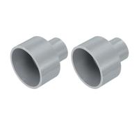QUARKZMAN 2 Pz Raccordo Tubo Riduttore in PVC, Accoppiatore Rettile 1-1/2"x3/4" per lista Acqua di Fognatura Domestica, Grigio