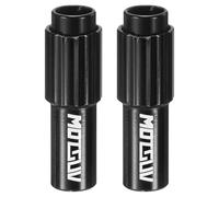 QUARKZMAN 2 Pz Regolatore Cavi in rigo per Bicicletta in Lega di Alluminio Connettore Cavi Freno E Cambio Regolatore di Tensione Cavi Indexato con Viti per Biciclette da Montagna Nero