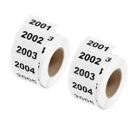 QUARKZMAN 2 Rotoli Etichette Numerate Consecutive 2001-3000 Etichette | per Classificazione Magazzino, Adesive, Impermeabili, per Inventario, 1.6x0.8 Pollici