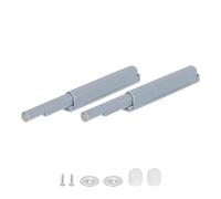 QUARKZMAN 2 set Ammortizzatori per porte con chiusura ammortizzata grigio | di chiudiporta magnetici silenziosi per porte, ante di mobili da cucina, ante di armadi, per retrofit