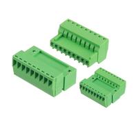 QUARKZMAN 2 Set Connettore A Blocco Terminale PCB Maschio Femmina A Vite 9 Pin Passo 2.54mm 0.1 Pollici, Verde