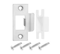 QUARKZMAN 2 Set Piastra di Chiusura Porta, 70mm x 40.3mm in Acciaio Inossidabile Sostituzione Serratura a Scrocco Piastra di Chiusura per Telaio Porta Rinforzo Battente, Argento