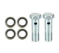 QUARKZMAN 2 Set Universale Auto Banjo Bullone Raccordo Linea Freno Adattatore M14 x 1.5