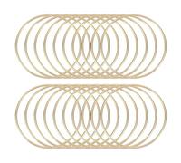 QUARKZMAN 20 Pcs Anelli per Dream Catcher Anelli in Metallo 3.5 Pollici Oro | Anelli Floreali, Anelli Macramè, per Creazioni Artigianali Fai per la Realizzazione di Ghirlande Appendi Piante