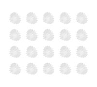 QUARKZMAN 20 Pcs Ingranaggi In Plastica 18 Denti Ingranaggio Motore Plastica Modello 18102A Ingranaggio Riduttore Per Modello RC Car DIY Robot (Bianco, Modulo 0.5)