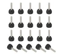 QUARKZMAN 20 Pcs Vite A Pomello Zigrinato Filettato M4 x 16mm | Pomelli Di Serraggio, Acciaio Inossidabile, Per Braccio Di Montaggio Monitor, Per Computer TV