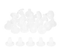 QUARKZMAN 20 Pezzi Paracolpi da Tavolo con Piano in Vetro con Stelo, Cuscinetti Antiscivolo in Gomma per 7mm Foro, Tappi Terminali per Piedi Coperture Protezioni per Sedia Armadio (Bianco)