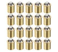 QUARKZMAN 20 Pezzi Puntine A Sfera Con Molla 8x9mm Ottone Precisione Perle Di Posizionamento Puntine A Sfera Con Molla Per Porte Armadi Dispositivi Meccanici Morsetti Mobili