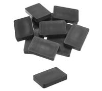 QUARKZMAN 20 Pezzi Spessori in Plastica 60 x 40 x 10 mm Distanziatori Piastrelle Squadrette Angolari Blocco Sottotetto Cunei Mobili Pannelli Plastica, Nero