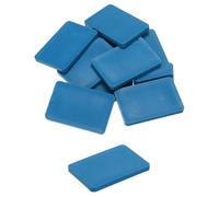 QUARKZMAN 20 Pezzi Spessori in Plastica 60 x 40 x 5 mm Distanziatori Piastrelle Squadrette Angolari Blocco Sottotetto Cunei Mobili Pannelli Plastica Esterno Rigida, Blu